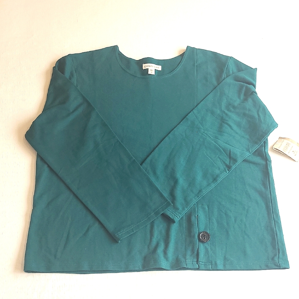 Coldwater Creek, Teal Long Sleeve Top